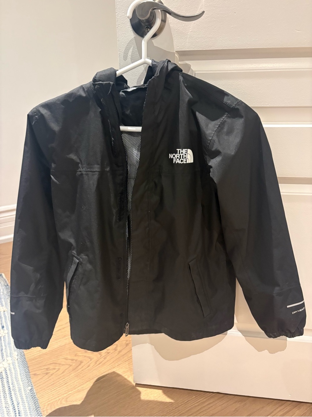 The North Face Black Kids Hooded Rain Jacket